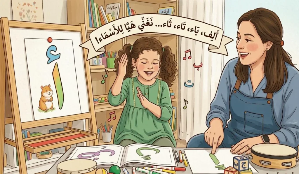 2- التعلم من خلال الغناء والإيقاع