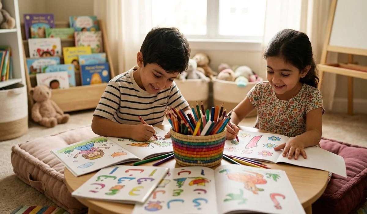 كتب وكراسات تلوين للأطفال | أفضل كراسات التلوين التعليمية والترفيهية