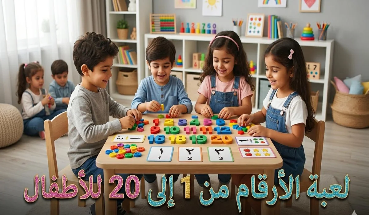 لعبة الأرقام من 1 إلى 20 للأطفال