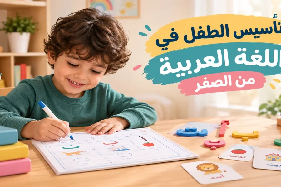 تأسيس الطفل في اللغة العربية من الصفر